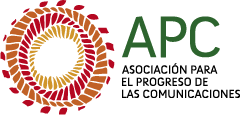 Gráfica alusiva a logo Asociación para el progreso de las comunicacioens APC