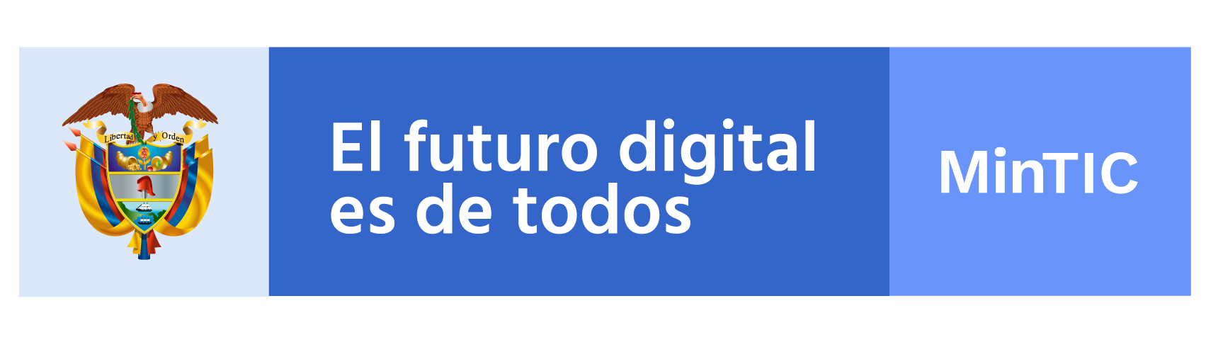 Gráfica alusiva a logo Ministerio TIC